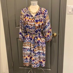 Tucker print dress